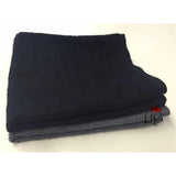 MERIT Bleach Resistant Salon Towel with Cam Border 16" x 28" #2.50Lbs/dz color: BLACK 6/Pack