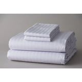 T-250 Striped (1cm Wide) 60%C-40%P Luxury Percale King FITTED sheet 78"x80"x15" Thomaston Mills USA 3/Pack