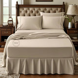 TC-200 FITTED SHEETS Percale Fabric Bone QUEEN size Hospitality Beds Packing 24's/ case Thomaston Mills