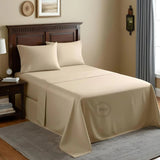 TC-200 FLAT SHEETS Percale Fabric Bone FULL size Hospitality Beds Packing 24's/ case Thomaston Mills