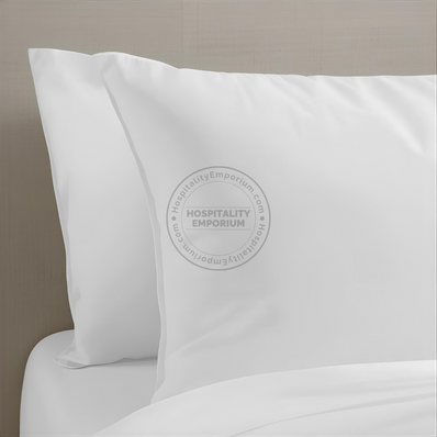TC-300 PILLOWCASES 100% Combed Cotton Preshrunk PLAIN WHITE (cut Sizes Std/ Queen & King Pillows)  Thomaston Mills