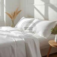 TC-300 FITTED SHEETS 100% Combed Cotton Preshrunk PLAIN WHITE KING size 115x125"  Thomaston Mills