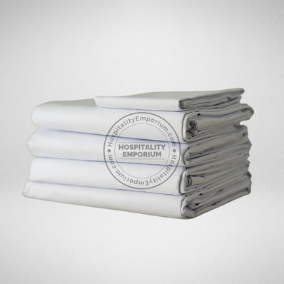 TC-300 FITTED SHEETS 100% Combed Cotton Preshrunk PLAIN WHITE KING size 115x125"  Thomaston Mills
