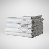 TC-300 FLAT SHEETS Luxury percale PLAIN WHITE Royal Suite FULL size 85 x 120 Packing 24's/ case Thomaston Mills