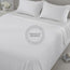 TC-300 FLAT SHEETS 100% Combed Cotton Preshrunk PLAIN WHITE QUEEN size 60 x 80 x 15