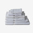 WHITE Economy Bath Towel Cam Border Cotton-Poly Blend 24x50