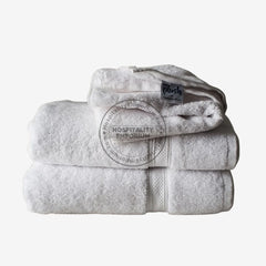 WHITE Plush Luxury Bathmats Dobby Border 100%Cotton Ring Spun 21x36" #12.0 lbs/ dz