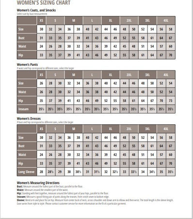 Long Coat Dome Closure No Pockets/2 Inside Pockets 100% Poly Color White sizes XS-XL