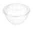 32oz PET Rose Salad Bowl ( 7'' ) Combo - 150/Pack