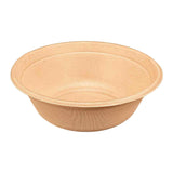 24oz Sugar Cane Natural Fibre Salad Bowl ( Natural ) 100% Compostable - 184mm