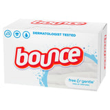 Bounce Dryer Sheets, Free & Gentle, Fabric Sheet Single Sheet Free