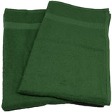 Bleach Resistant Salon Towel with Cam Border 16" x 28" #2.50Lbs/dz color: GREEN