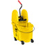 Rubbermaid Wavebrake 35 QT Down Press Bucket and Wringer, Yellow 1/Pack