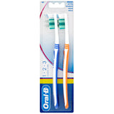 ORAL-B Toothbrush Medium 2Pk 123 Classic Care