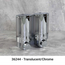 AVIVA Liquid Bath Amenities Dispenser 2-Chambers Chrome & Translucent 1/Pack