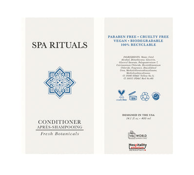 Acondicionador Spa Rituals 30 ml Mezcla fresca de flores de jardín, hierbas y frutas 50 unidades por paquete