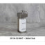 SOLera Liquid Dispenser Bracket color Satin Silver with 1-Chamber 360mL Oval Bottle & Pump with Std. White Labels 1/Pack