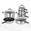 11 pc CuisinArt Advantage® Non-Stick Cookware Set - Brushed Silver 2/Pack