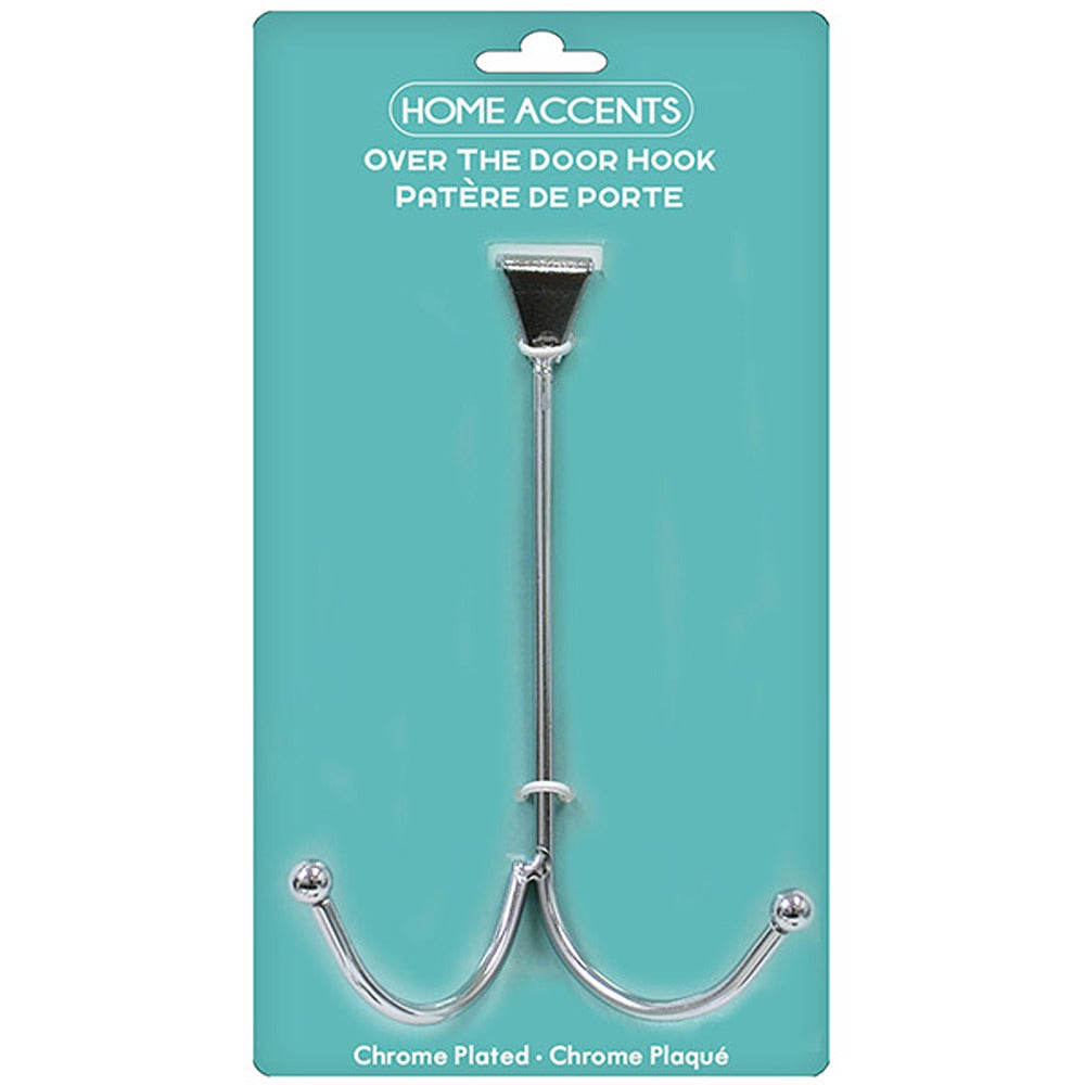 Vinyl Coated Over The Door Hook with 2 Hooks Packing 12's/Box