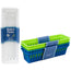 STERILITE Basket 2Pcs Plasticware Size 3x10 inch Color Neon Blue/Green/White Packing 48/Box