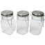 Mini Glass Jar Lock Lid 350ml Assorted Shapes Packing 36's/ Box