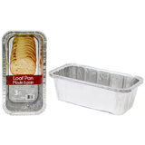 Foil Loaf Pan 3Pk Dimensions 9"x5"x2.5" Size 11g