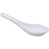 Glass Soup Spoon Color White Opal