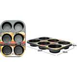 Muffin Pan 6 Cup Dimensions: 13x9IN/0.35mm