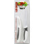 GOURMET Non Stick Knife & Peeler Kitchenware 2 Pieces 5 inch Color White Packing 12/Box