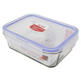 Oven Safe Glass Lock Lid Rectangular 1600ml