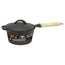 Cast Iron Sauce Pan with Wooden Handle 2Qt Packing 4's/ Box