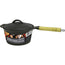 Cast Iron Sauce Pan with Wooden Handle 3Qt Packing 2's/ Box