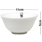4.5" Footed Fruit Bowl Dimensions 11cmx5cm Color Plain/Opal