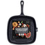 GOURMET Cast Iron Grill Pan Square Size 9.5 inch Cookware Packing 6/Box