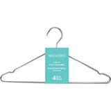 Steel Wire Coat Hanger 4Pk