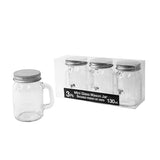 Mini Mason Jar Set 3Pc 130ml