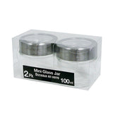 Mini Jar with Window Lid 2Pk 100ml