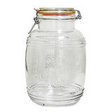 Oval Jar with Lock Lid 2800ml Color Orange Seal