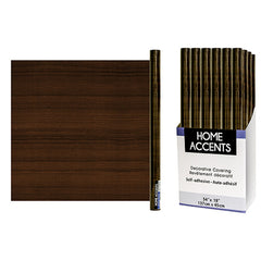 Wooden Shelf Liner Color Wood Grain Dark Brown 18"x54"