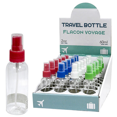 Travel Spray Bottle 60ml Color Blue/Green/White/Red