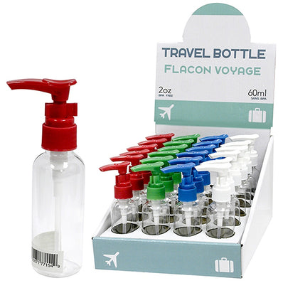 Travel Lotion Bottle 60ml Color Blue/Green/White/Red