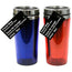 STERILITE Stainless Travel Mug Stainless Steel Plasticware Inside Size 16oz Color Blue/Red Packing 12/Box