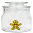 Tarro de cristal de 600 ml con forma de pan de jengibre. Embalaje: 18 unidades/caja.
