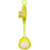 Brush Dish Round Yellow with White Bristles