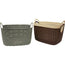 Cesta tejida con asa ROYAL SPONGE, de plástico, tamaño 12 x 8 x 7 pulgadas, 3 colores surtidos, embalaje de 18 unidades por caja