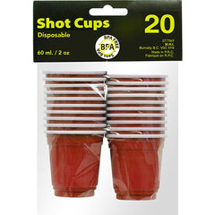 Red Shot Cup 20Pk 2oz/59ml