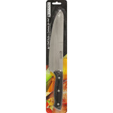 8" Stainless Steel Chefs Knife Color White Plastic/Black Handle