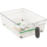 Fridge Bin with Silicone Handle & Bottom Dimensions 12"x8"x4"