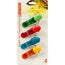 Bolsa con clip magnético GOURMET para utensilios de cocina, 4 unidades, color verde, rojo, azul y naranja, embalaje de 24 unidades por caja