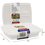 Rectangle Preparation Container 3Pk Dimensions 10"x7.5"x1.5"